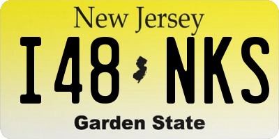 NJ license plate I48NKS