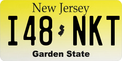 NJ license plate I48NKT