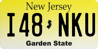 NJ license plate I48NKU
