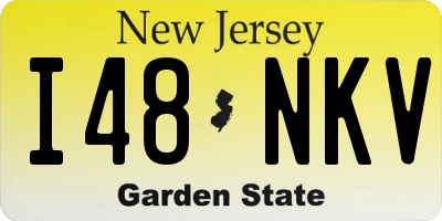 NJ license plate I48NKV