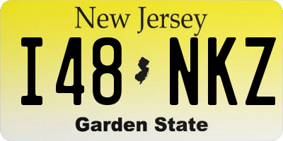 NJ license plate I48NKZ
