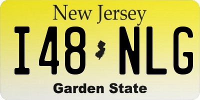 NJ license plate I48NLG