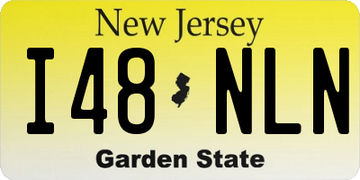 NJ license plate I48NLN