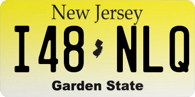 NJ license plate I48NLQ