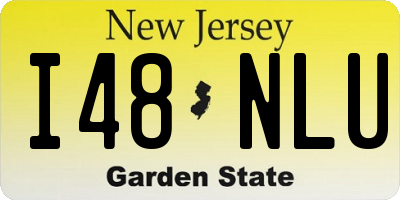 NJ license plate I48NLU
