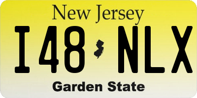 NJ license plate I48NLX