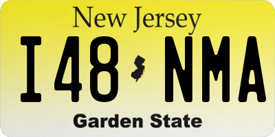 NJ license plate I48NMA