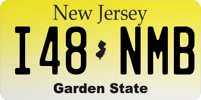NJ license plate I48NMB