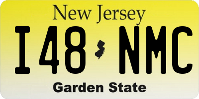 NJ license plate I48NMC