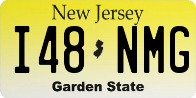 NJ license plate I48NMG