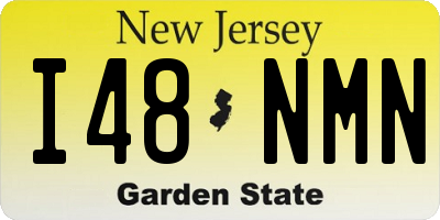 NJ license plate I48NMN