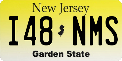 NJ license plate I48NMS