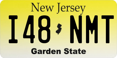 NJ license plate I48NMT