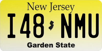 NJ license plate I48NMU
