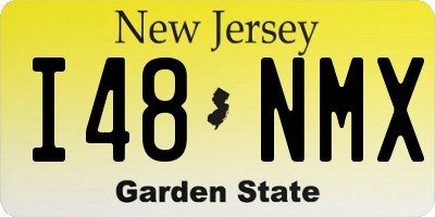 NJ license plate I48NMX