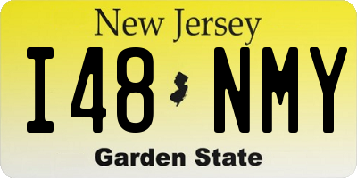 NJ license plate I48NMY