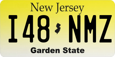 NJ license plate I48NMZ