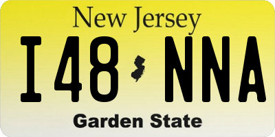 NJ license plate I48NNA