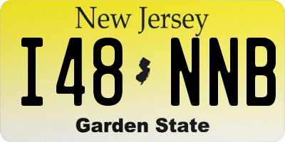 NJ license plate I48NNB