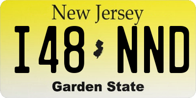 NJ license plate I48NND
