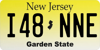 NJ license plate I48NNE