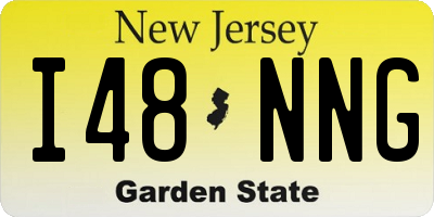 NJ license plate I48NNG