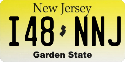 NJ license plate I48NNJ