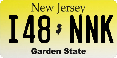 NJ license plate I48NNK