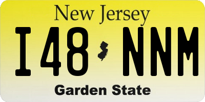 NJ license plate I48NNM