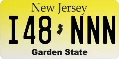 NJ license plate I48NNN