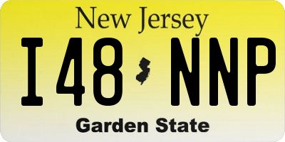 NJ license plate I48NNP