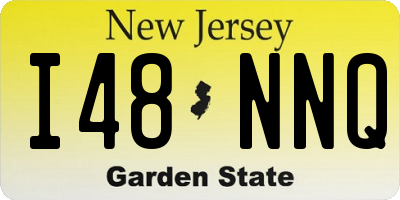 NJ license plate I48NNQ