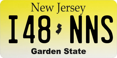NJ license plate I48NNS
