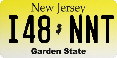 NJ license plate I48NNT