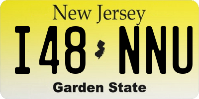 NJ license plate I48NNU