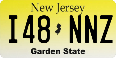 NJ license plate I48NNZ