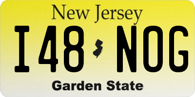NJ license plate I48NOG