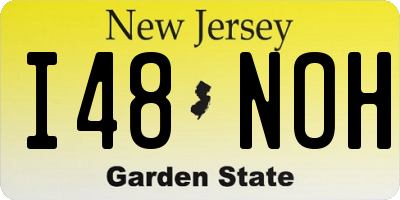 NJ license plate I48NOH