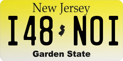 NJ license plate I48NOI