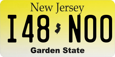 NJ license plate I48NOO