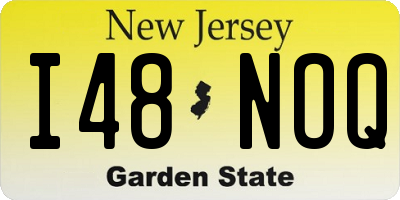 NJ license plate I48NOQ