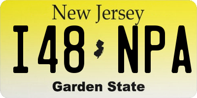 NJ license plate I48NPA
