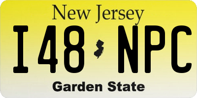NJ license plate I48NPC