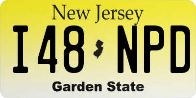 NJ license plate I48NPD