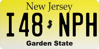 NJ license plate I48NPH