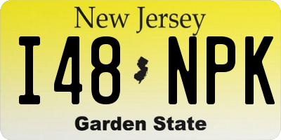 NJ license plate I48NPK