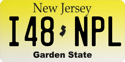 NJ license plate I48NPL