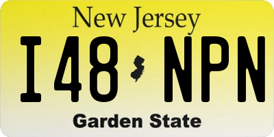 NJ license plate I48NPN