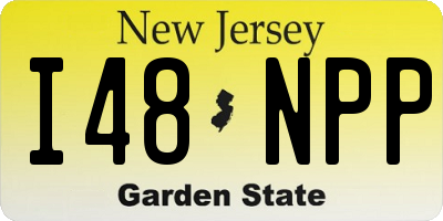 NJ license plate I48NPP