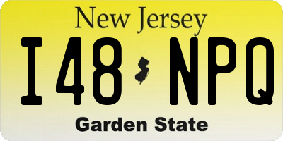 NJ license plate I48NPQ
